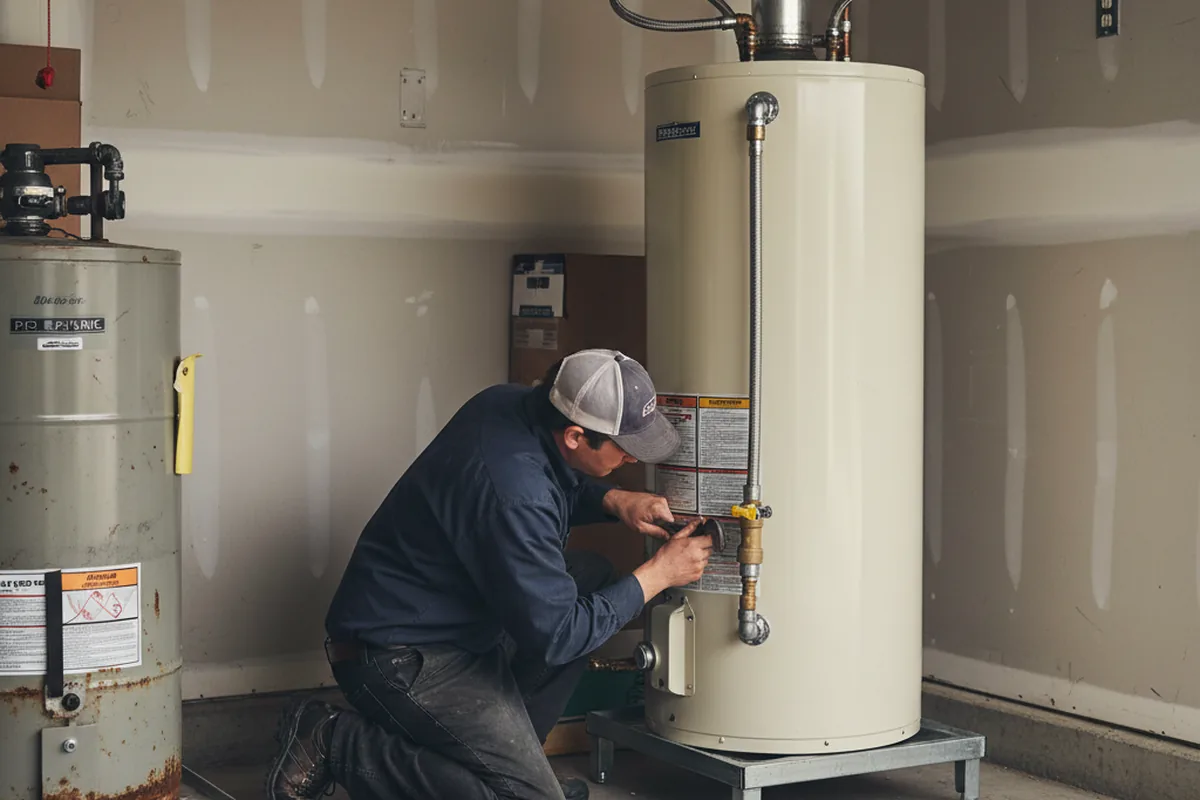 Water heater and shutoff valve replacement in Saint Joseph